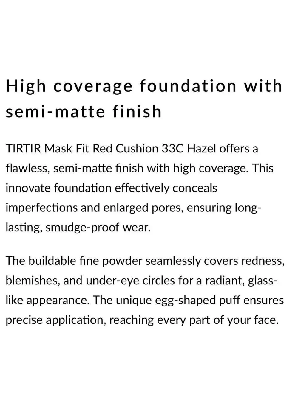 TIRTIR 33C HAZEL Mask Fit Red Cushion Foundation Mini | NEW | K-Beauty